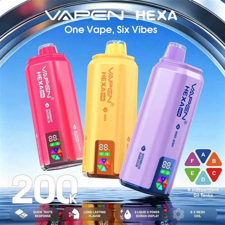 VAPEN HEXA 200K 6IN1 Hot Selling Vape suppliers