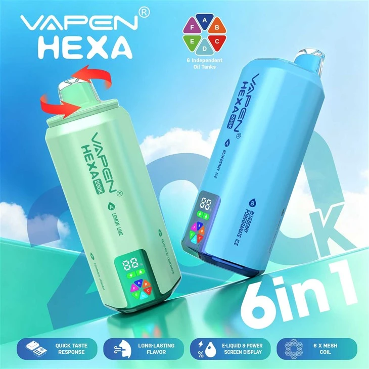 VAPEN HEXA 200K 6IN1 Hot Selling Vape manufacturers