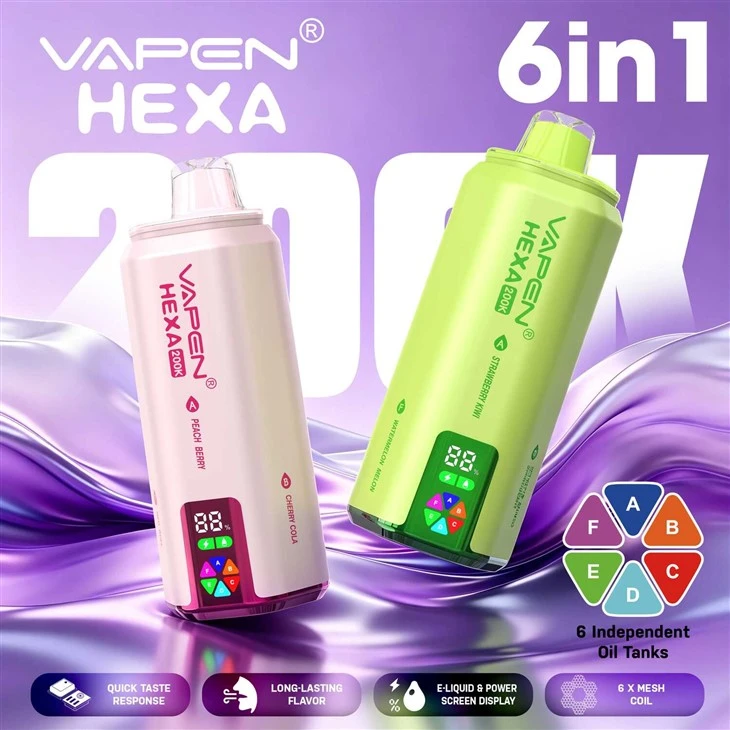 VAPEN HEXA 200K 6IN1 Hot Selling Vape factory