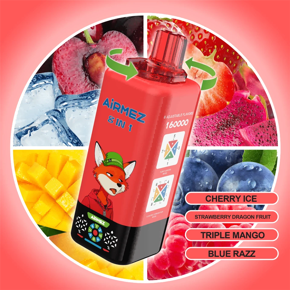 Airmez FOX 8 IN 1 160000 Puffs Disposable Vape high quality