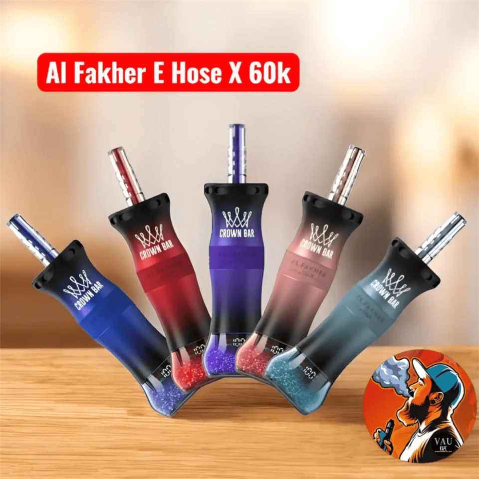 Al Fakher Crown Bar E-Hose X 60K EU Warehouse Disposable Original Manufacturer Vape high quality