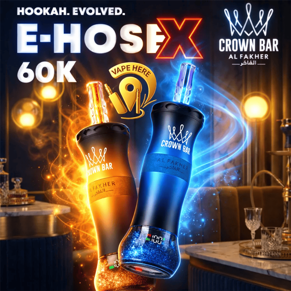 Al Fakher Crown Bar E-Hose X 60K EU Warehouse Disposable Original Manufacturer Vape