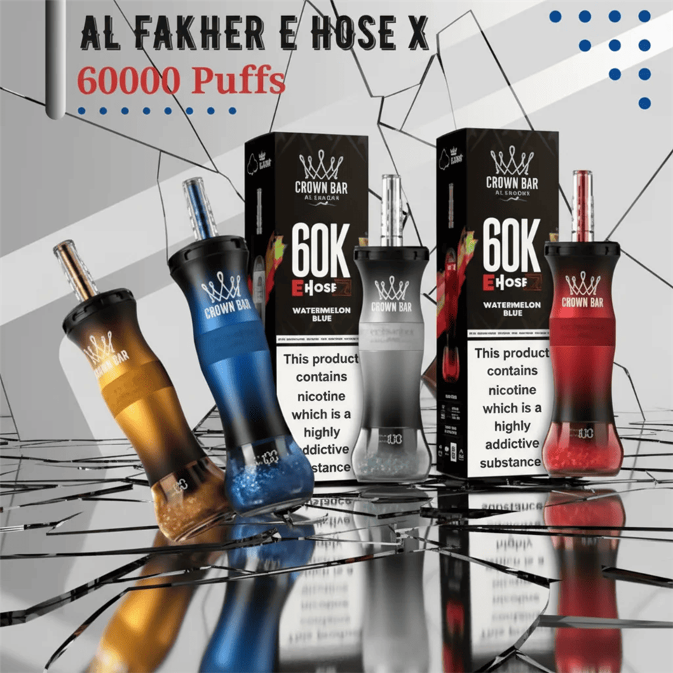 Al Fakher Crown Bar E-Hose X 60K EU Warehouse Disposable Original Manufacturer Vape suppliers