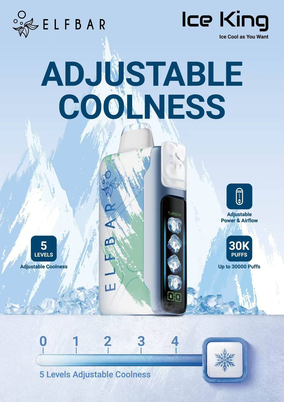 Elfbar Ice King 30000 Puff Hot Selling Vapsolo Triple 60k Disposable Vape