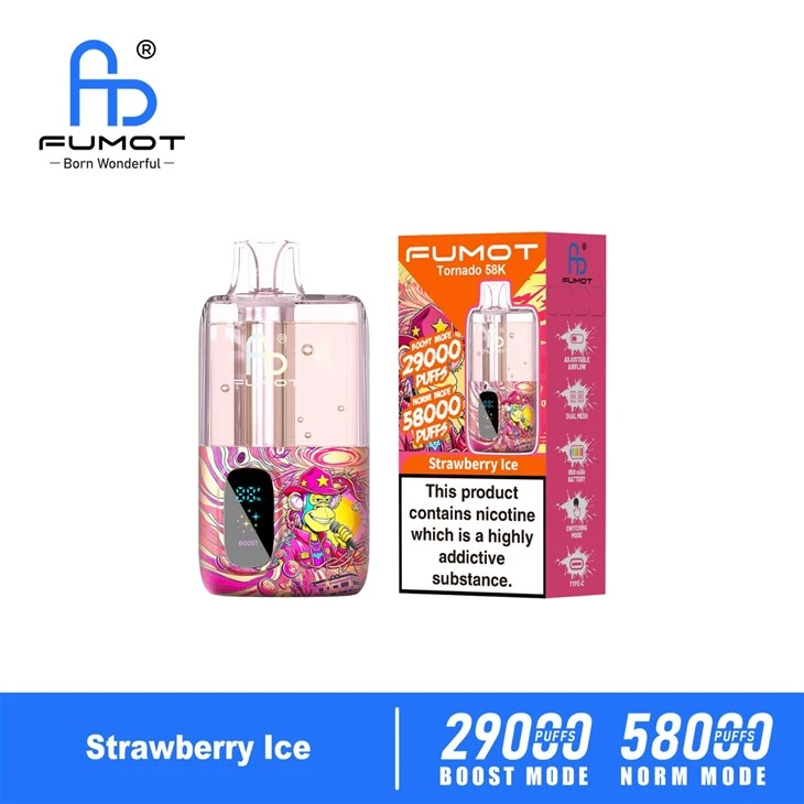 FUMOT TORNADO 58K Puffs Disposable Vape factory