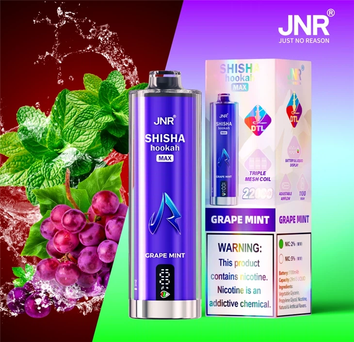 JNR Shisha  Hookah Max 22000puffs