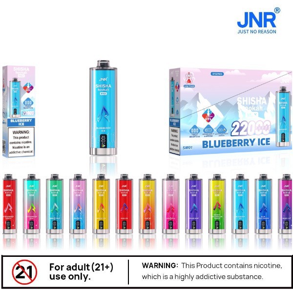 Jnr Shisha Hookah Max 22K Puff Rechargeable Disposable Vape high quality