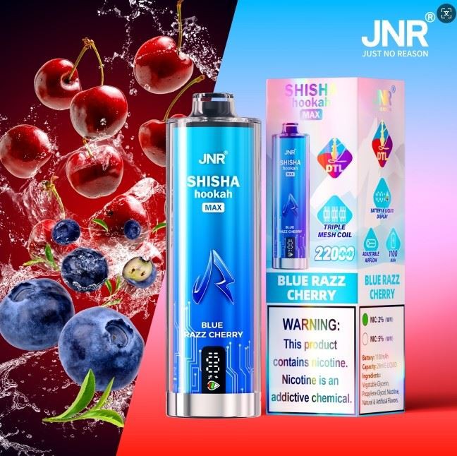 Jnr Shisha Hookah Max 22K Puff Rechargeable Disposable Vape high quality