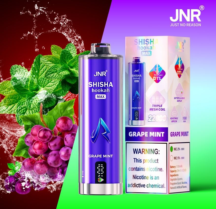 Jnr Shisha Hookah Max 22K Puff Rechargeable Disposable Vape best