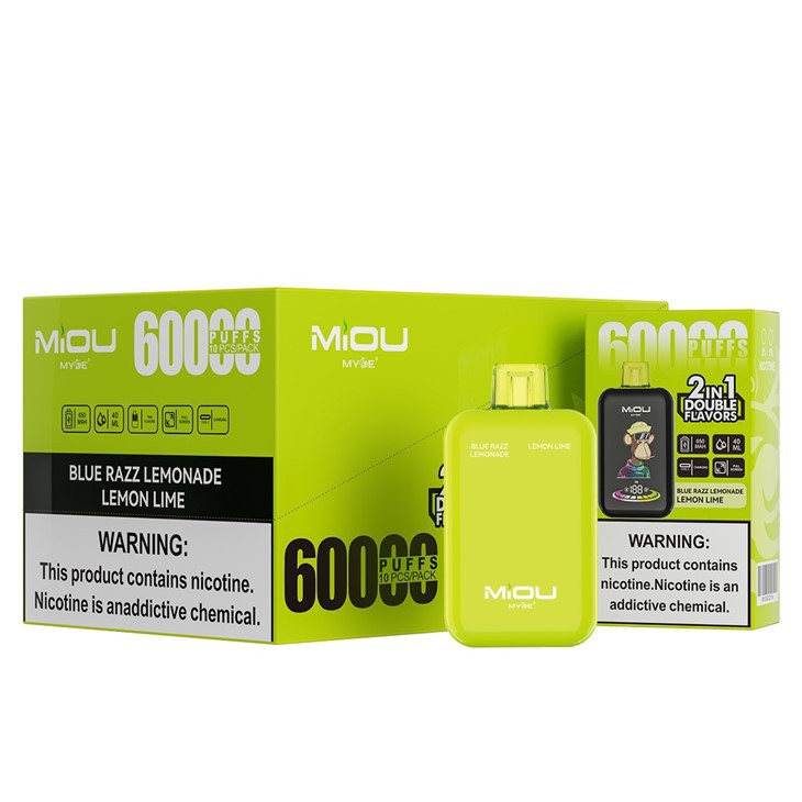 MYDE MIOU 60000 Puffs 2IN1 EU Warehouse Low Moq Disposable Vape factory