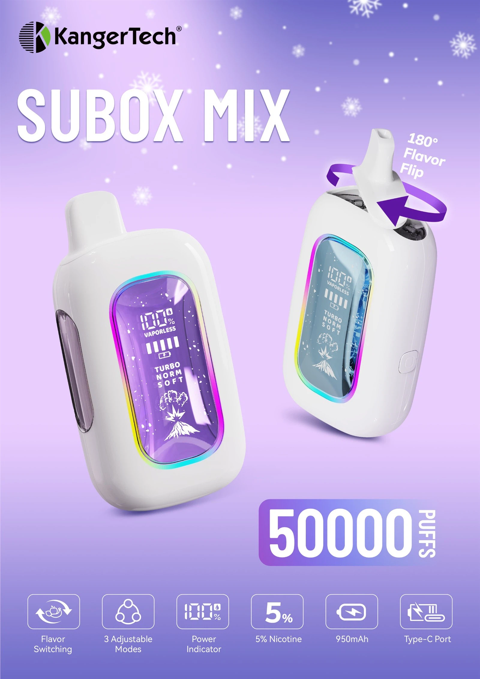 KANGERTECH SUBOX MIX 50000PUFFS 5 KANGERTECH SUBOX MIX 50000PUFFS 5