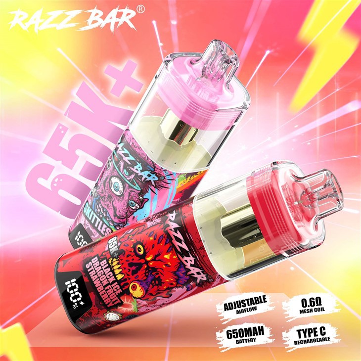 Razz Bar 65K+ Puffs Disposable Vaper