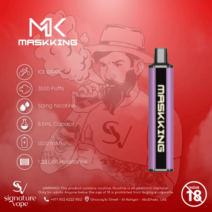 Stylish Maskking Super CC 3500 Puff Disposable Vape factory