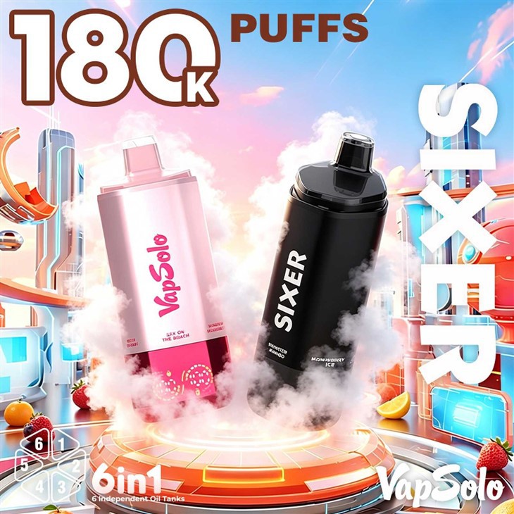 Vapsolo Sixer 180k Puffs Disposable Vape high quality
