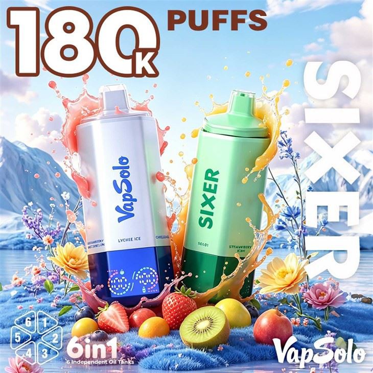 Vapsolo Sixer 180k Puffs Disposable Vape factory