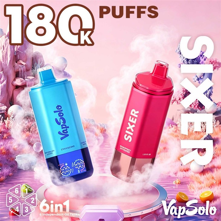 Vapsolo Sixer 180k Puffs Disposable Vape suppliers
