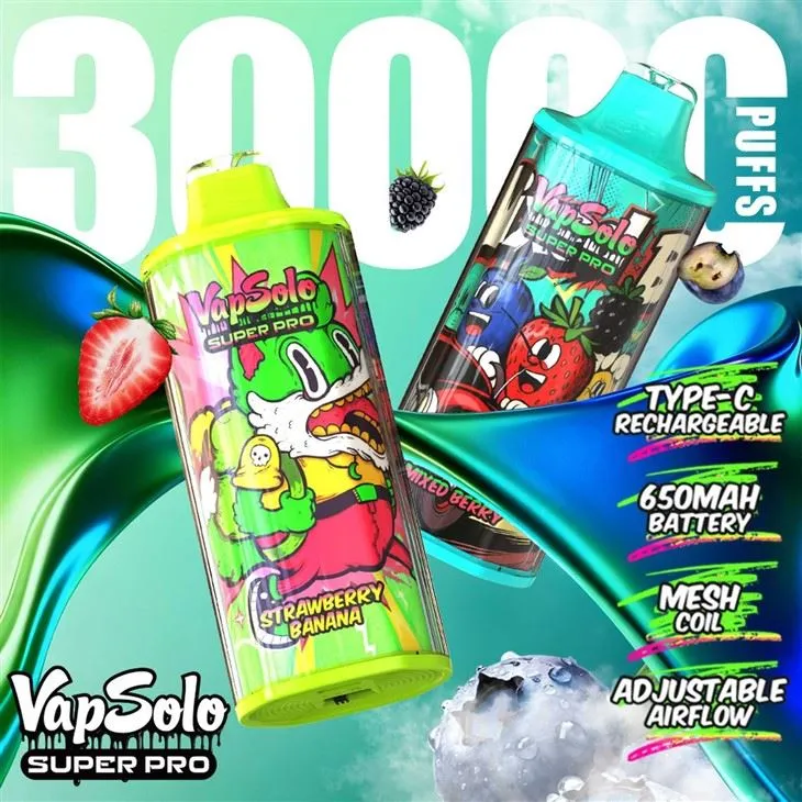 Vapsolo Super Pro 30000 Puffs 30k Spain Disposable Vape factory